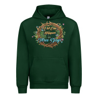 Forest Green Crown of thorns Easter Day Urban Hoodie - HowdyJamesFarm