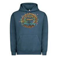 Pigment Midnight Navy Crown of thorns Easter Day Urban Hoodie - HowdyJamesFarm