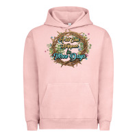 Pigment Salmon Crown of thorns Easter Day Urban Hoodie - HowdyJamesFarm