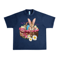 Navy easter bunny and basket Urban Heavy Tee - AdoDesignShop
