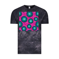 Cloud Black floral pink leopard seamless pattern Vintage Tee - BundleAndBundleShop