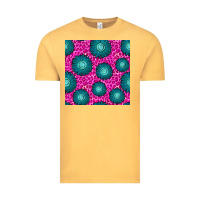 Vintage Mustard floral pink leopard seamless pattern Vintage Tee - BundleAndBundleShop