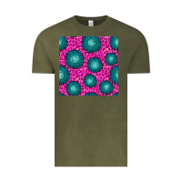 Vintage Olive floral pink leopard seamless pattern Vintage Tee - BundleAndBundleShop