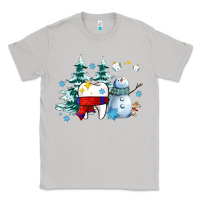 Moon Dust dental christmas teeth and winter with snowman Classic Tee - AdoDesignShop