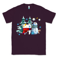 Plum dental christmas teeth and winter with snowman Classic Tee - AdoDesignShop