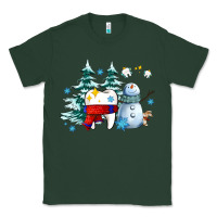 Sports Green dental christmas teeth and winter with snowman Classic Tee - AdoDesignShop