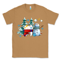 Toasted Coconut dental christmas teeth and winter with snowman Classic Tee - AdoDesignShop