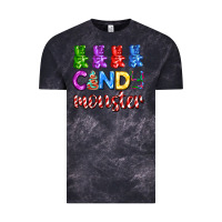 Cloud Black candy monster with jelly bear Vintage Tee - AdoDesignShop