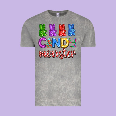 Candy Monster With Jelly Bear Vintage Tee Designed By Adodesignshop