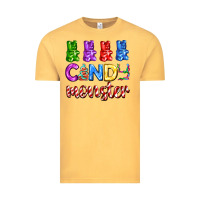 Vintage Mustard candy monster with jelly bear Vintage Tee - AdoDesignShop