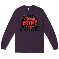 Plum true crime junkie Long Sleeve Tee - MaliasSmallBusiness