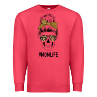Cardinal Glitter Patterned Leopard Mom Skull Premium Sweatshirt - Bettercallsaul