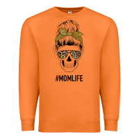 Carrot Glitter Patterned Leopard Mom Skull Premium Sweatshirt - Bettercallsaul