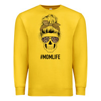 Lemon Glitter Patterned Leopard Mom Skull Premium Sweatshirt - Bettercallsaul