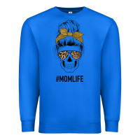 True Royal Glitter Patterned Leopard Mom Skull Premium Sweatshirt - Bettercallsaul