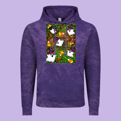 Halloween Ghost Vintage Hoodie Designed By Artiststas