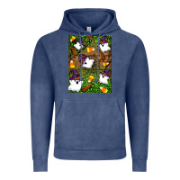 Vintage Denim Halloween ghost Vintage Hoodie - Artiststas