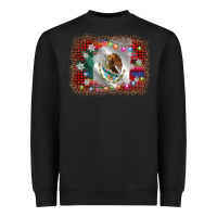 Black mexico flag christmas Heavyweight Sweatshirt - AdoDesignShop