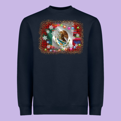 Mexico Flag Christmas Heavyweight Sweatshirt Designed By Adodesignshop