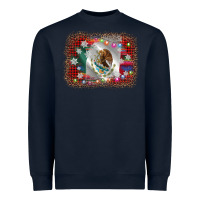 Navy mexico flag christmas Heavyweight Sweatshirt - AdoDesignShop
