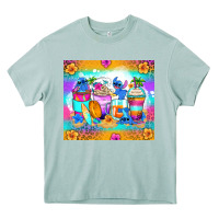 Arona stitch summer coffee cups Heavy Core Tee - Zillion Design Studio