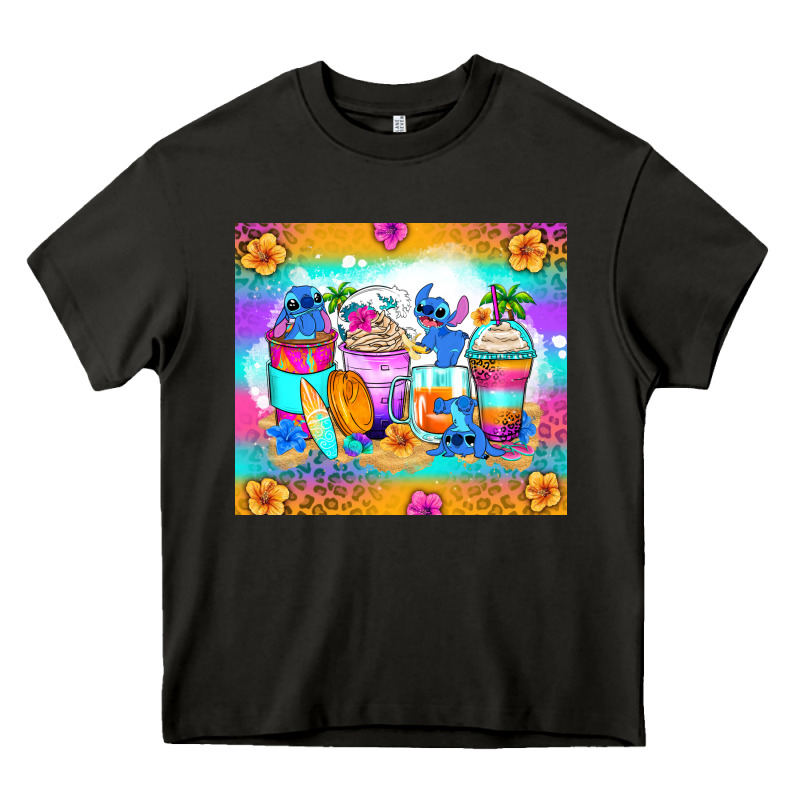 Stitch Summer Coffee Cups Heavy Core Tee by Zillion Design Studio | Teevron