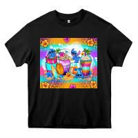 Black stitch summer coffee cups Heavy Core Tee - Zillion Design Studio