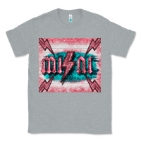 Heather Grey western mini pink glitter Classic Tee - BarkalooDesign