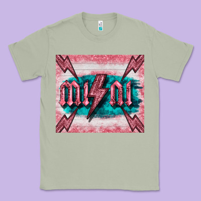 Western Mini Pink Glitter Classic Tee Designed By Barkaloodesign