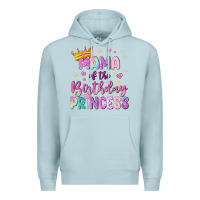 Blue Mist mama of the birthday princess Premium Hoodie - NancyCooperArtShop