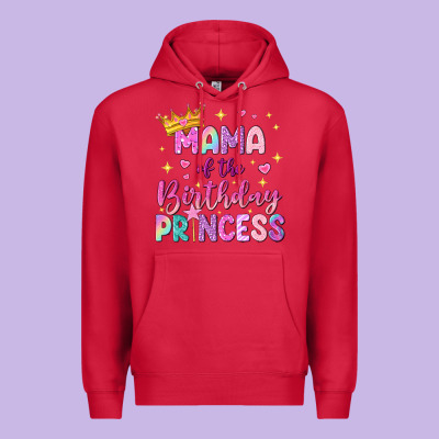 Mama Of The Birthday Princess Premium Hoodie Designed By Nancycooperartshop
