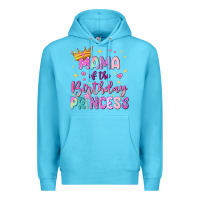 Ocean Blue mama of the birthday princess Premium Hoodie - NancyCooperArtShop
