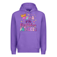 Purple mama of the birthday princess Premium Hoodie - NancyCooperArtShop
