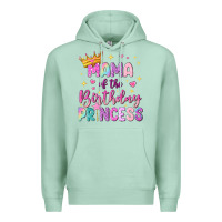 Seafoam mama of the birthday princess Premium Hoodie - NancyCooperArtShop