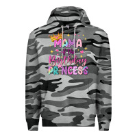 Slate Camo mama of the birthday princess Premium Hoodie - NancyCooperArtShop