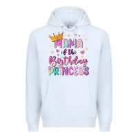 White mama of the birthday princess Premium Hoodie - NancyCooperArtShop