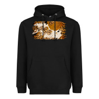 Black leopard cowhide brushstroke Heavyweight Hoodie - Jasminsmagicworld