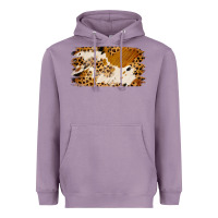 Lavender leopard cowhide brushstroke Heavyweight Hoodie - Jasminsmagicworld