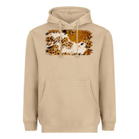 Mushroom leopard cowhide brushstroke Heavyweight Hoodie - Jasminsmagicworld