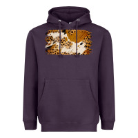 Plum leopard cowhide brushstroke Heavyweight Hoodie - Jasminsmagicworld