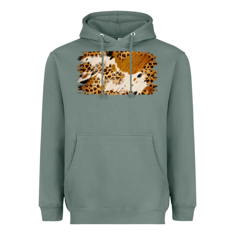 Leopard Cowhide Brushstroke Heavyweight Hoodie by Jasminsmagicworld | Teevron