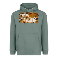 Sage leopard cowhide brushstroke Heavyweight Hoodie - Jasminsmagicworld