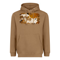 Toasted Coconut leopard cowhide brushstroke Heavyweight Hoodie - Jasminsmagicworld