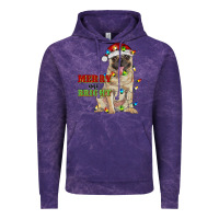 Cloud Purple merry and bright pug Vintage Hoodie - RanaPortraitStore