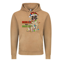 Vintage Camel merry and bright pug Vintage Hoodie - RanaPortraitStore