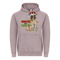 Vintage Zinc merry and bright pug Vintage Hoodie - RanaPortraitStore