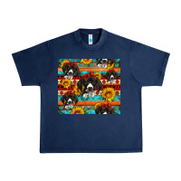 Navy western german shorthaired pointer Urban Heavy Tee - Artiststas