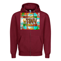 Burgundy educator of tiny humans Zipper Hoodie - NancyCooperArtShop