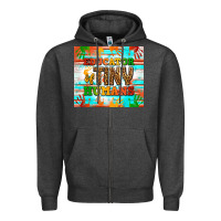 Charcoal Heather educator of tiny humans Zipper Hoodie - NancyCooperArtShop