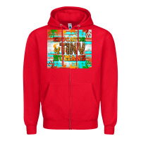 Red educator of tiny humans Zipper Hoodie - NancyCooperArtShop